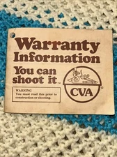 Vintage 1979 CVA Connecticut Valley Arms Warranty Information Booklet