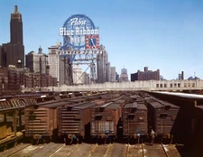 1943 Freight Depot IL Central RR Chicago Vintage Photograph 8.5" x 11" Reprint