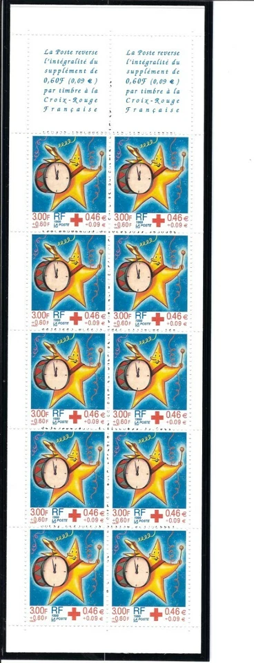 TIMBRES FRANCE 1999 CARNET CROIX ROUGE - NEUF (non plié) ** - Côte Y&T 17,00€ - Photo 1/1