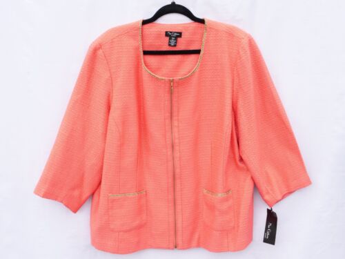 New Options Coat - Beautiful Orange Color Size Womens 18W