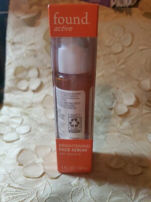 FOUND. ACTIVE-BRIGHTENING-FACE SERUM WITH VITAMIN C-1 FL. OZ.-NEW/BOX/TAMPER TAB