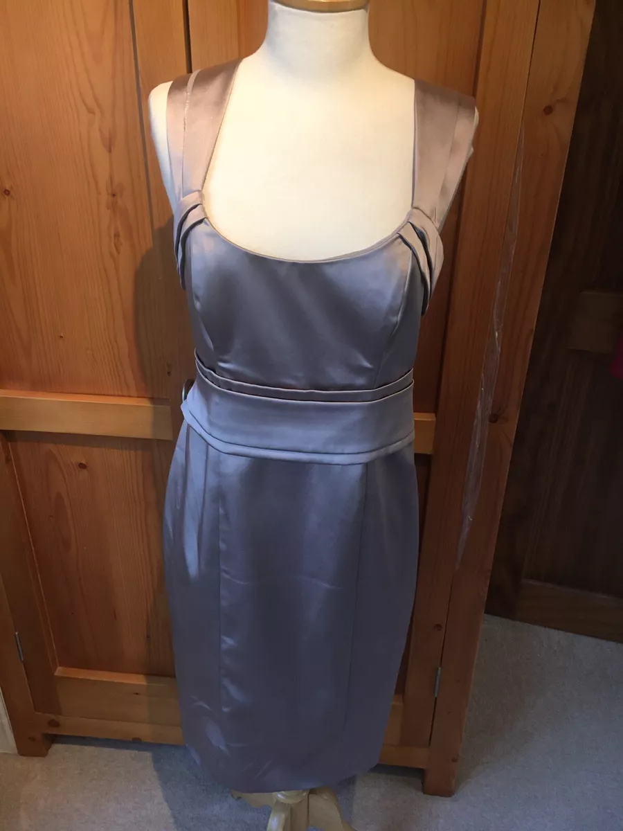 Oyster satin cocktail dress new arrivals
