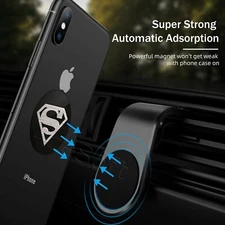 Superman Metal Plates Sticker Replace For Magnetic Car Mount Magnet Phone Holder