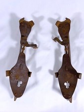 Vintage Antique Metal Ice Skates - Lot's of Patina
