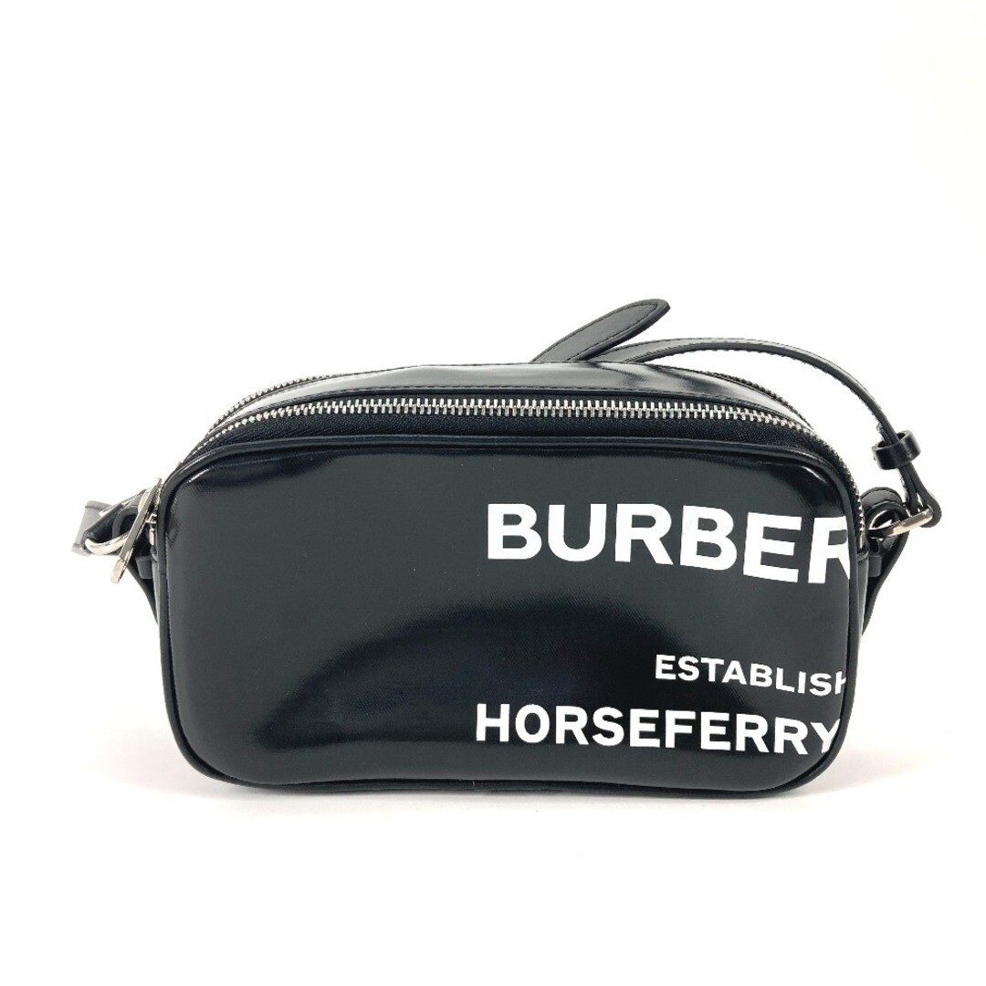 Burberry Logo Horseferry Bicolor Crossbody Bag Shoulder Leather 