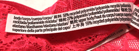 Victoria's Secret NWT Dream Angels Large Brazilian Cheeky Panty Hot Pink Lace