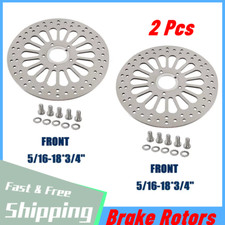 2PCS 11.5inch Front Brake Rotors for Harley Touring Softails Electra Glide