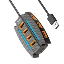 USB Docking Station 10 Port USB 2.0 Hub Expansion Dock Data Transfer Expander