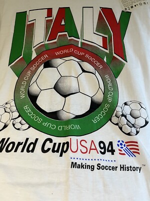 94年FIFAワールドカップW杯 イタリア代表ユニフォーム UNISPORT Vintage FIFA World Cup 94 Italy T Shirt Men's Large ⚽️ | eBay