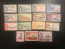 ICOLLECTZONE  Turks and Caicos 121-138 VF mostly NH , 138 hinged