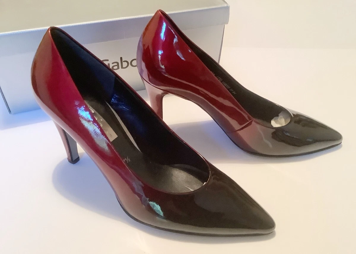 Gabor red court shoes sale