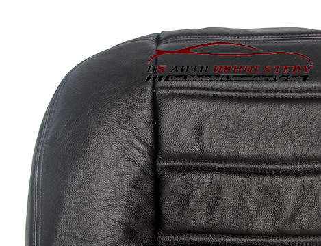 Driver Side Bottom Leather Seat Cover BLK 03-07 Compatible with Hummer H2 AWD - Picture 3 of 5
