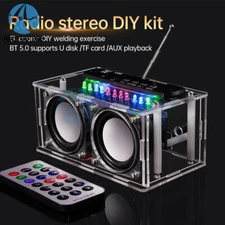 DIY Bluetooth Speaker Electronic Kit 87.5-108MHZ FM Radio DIY Soldering Project