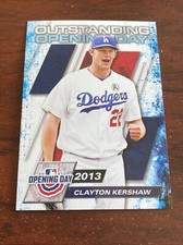 2021 Topps Outstanding Opening Days OOD-9 Clayton Kershaw LA Dodgers B9947