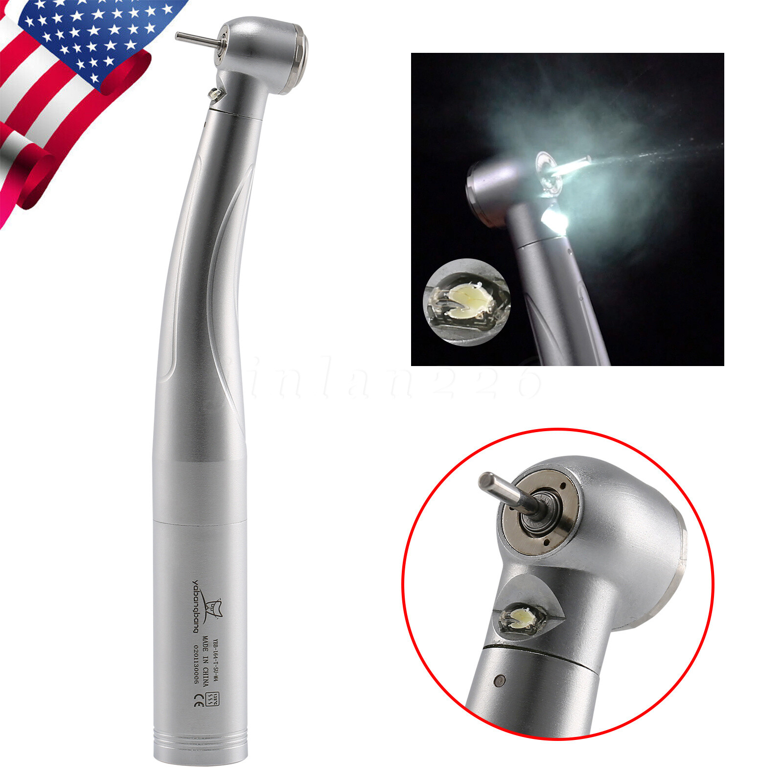 KaV Style Dental LED E-generator / Fiber Optic Handpiece / 4/6H Quick Coupler
