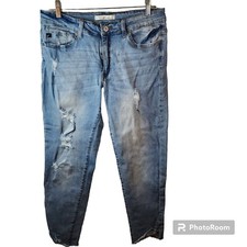 KanCan Jeans Womens Size 13 30 Estilo Skinny Fit Ankle Distressed Stretch