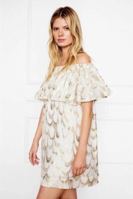 anine bing gold dress Wynne Dress main image 1