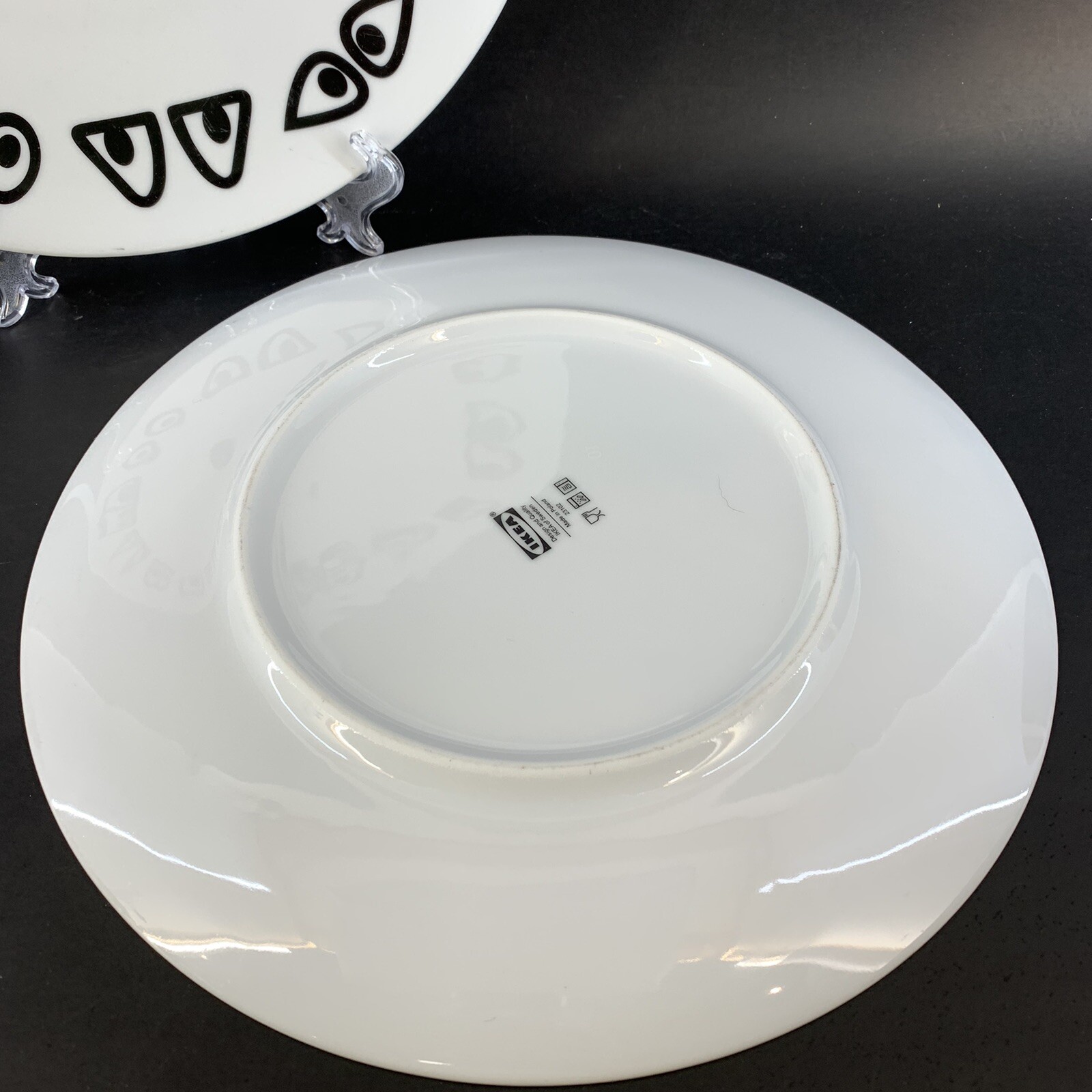 Ikea Glodande 23102 Lot Of 2 Dinner Plates Van Beirendonck Poland Eyes Pocelain thumbnail 7
