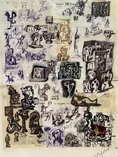 21th Century Superb Street Art Pop Art French Signed Monogram Lithograph