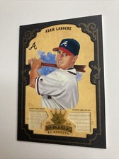 2004 DK Black Border Rare #126 Adam LaRoche /25 SP Game Use Dual Bat Relic Patch