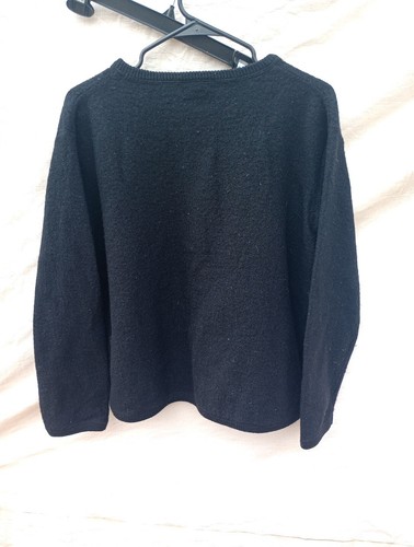 Crazy Horse Womens Hooded Sweater Full Zip Cardigan Trim Lambs Wool L - Picture 5 of 6