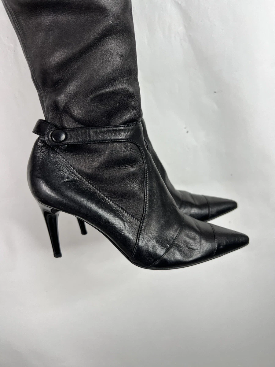 Chanel Vintage 90's Pointed Toe Boots