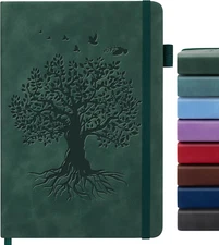 Lined Journal Notebook for Women Men, A5 Hardcover Leather Journals for Writing