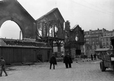 View Gare des Batignolles after fire Paris France 1931 Old Photo
