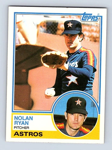 Nolan Ryan Vintage Baseball Card 1983 Topps #360 Excellent