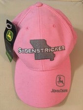 John Deere Sydenstricker Pink SnapBack Hat/Cap - Green Tractor. Embroidered. NEW