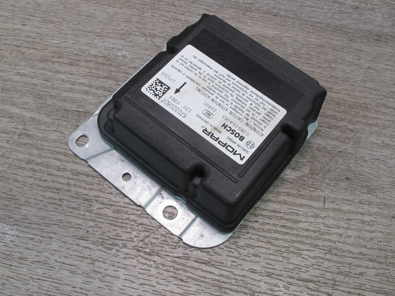 2017-2020 MASERATI LEVANTE M161 DATA RESTRAINT DIAGNOSTIC CONTROL MODULE