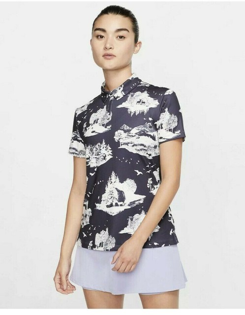Dri-fit Printed Golf Polo Shirt Size 