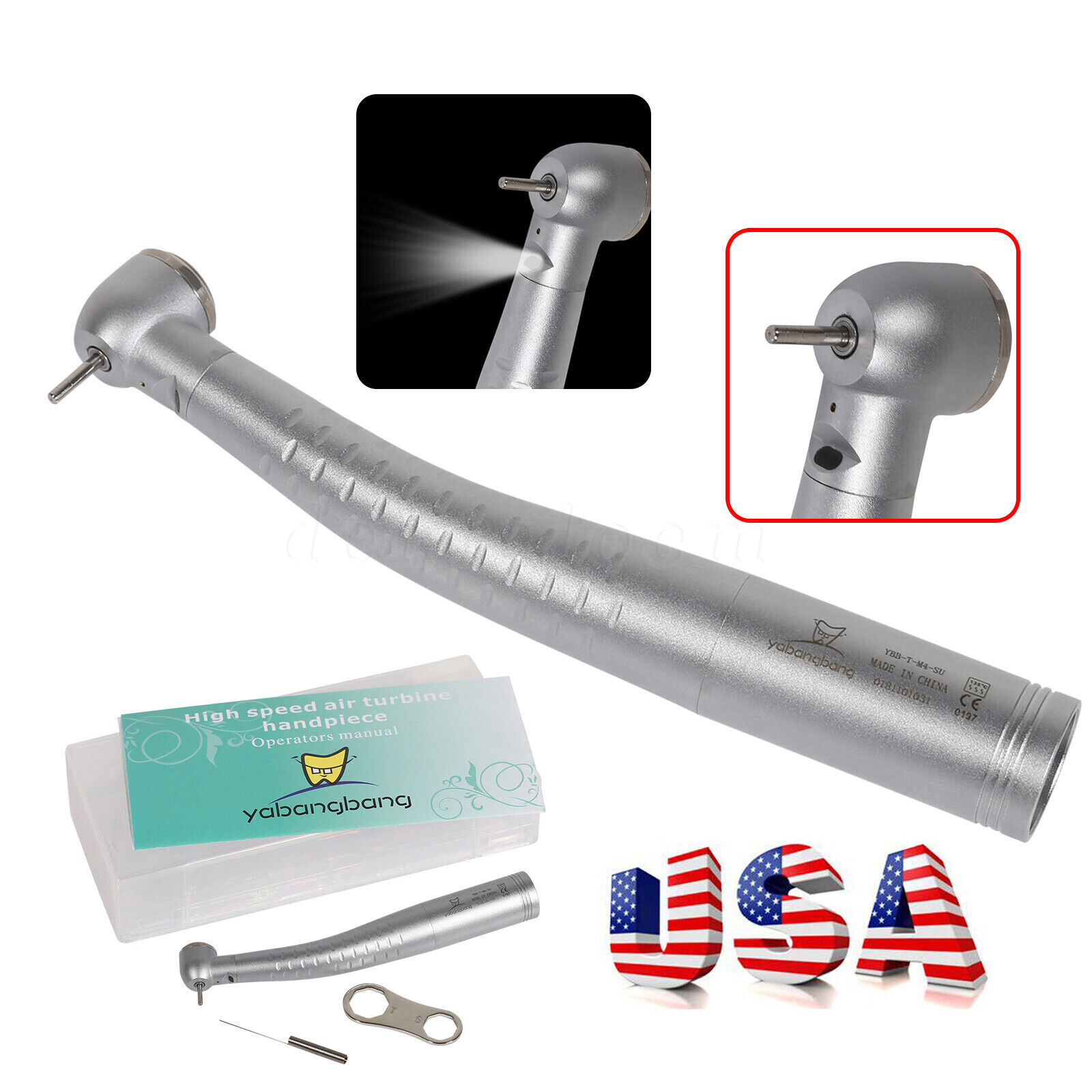 KaVo Style Dental High Speed Turbine Handpiece fit 4/6 Hole Coupler Swivel USA