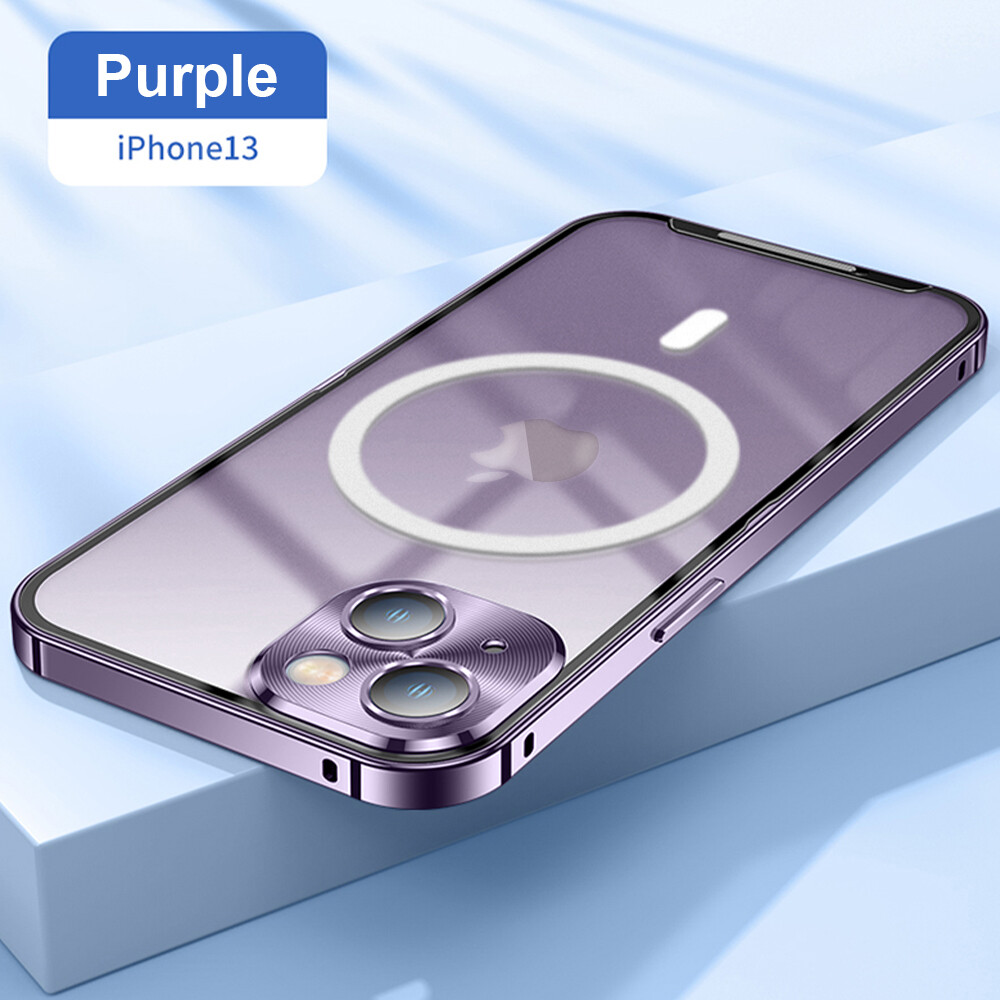 IPhone 15 Pro Max, 15Pro, 15 Colored Magnetic Wireless Charging Clear Acrylic Hard Case I181920802