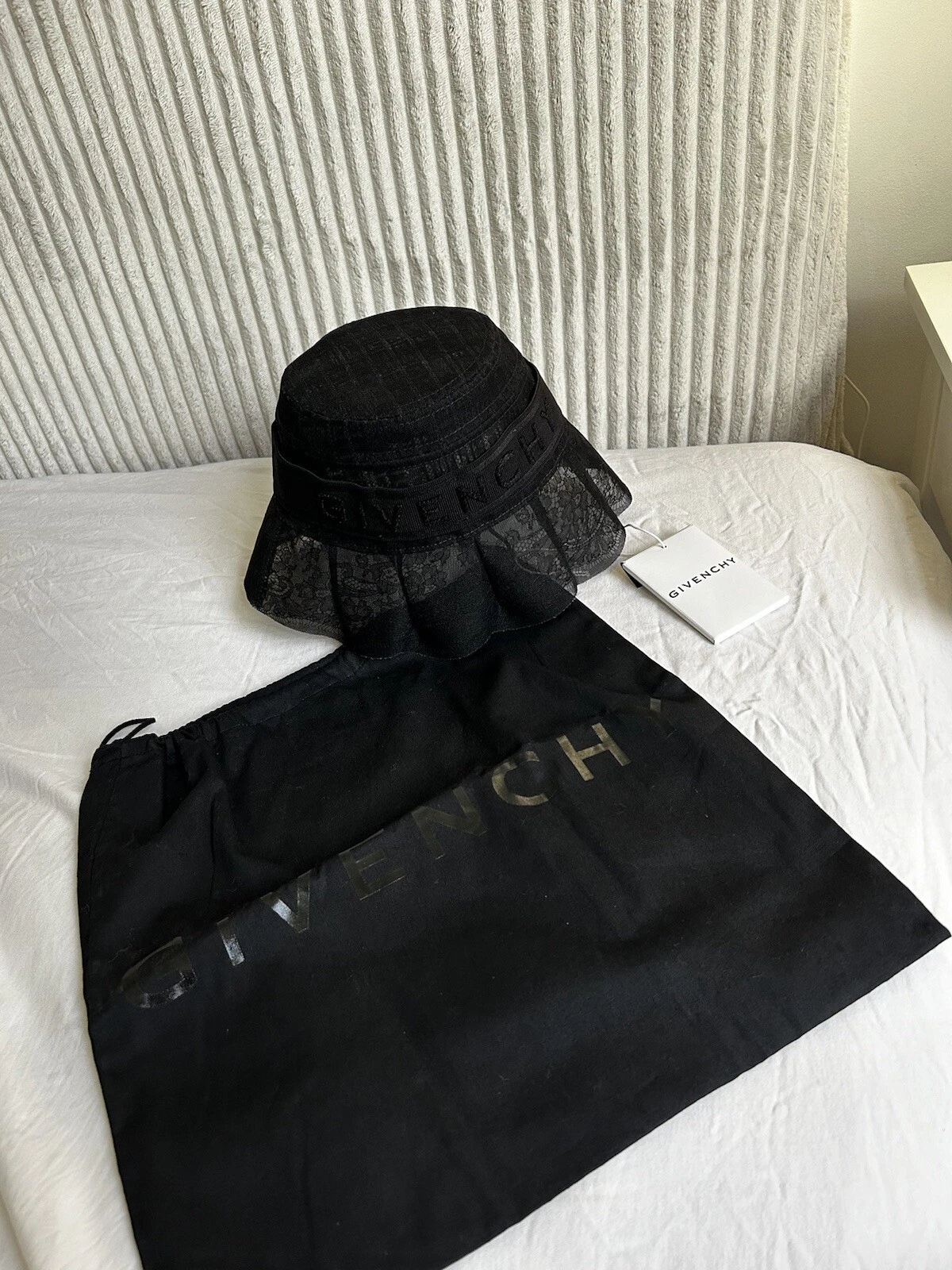 givenchy Black Lace Hat