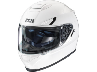 iXS Integralhelm 315 1.0 | Weiß | Motorradhelm aus Polycarbonat
