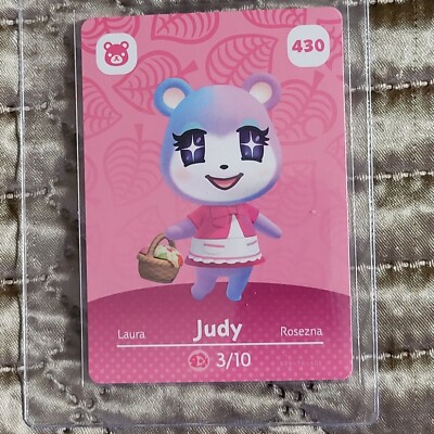 Judy No. 430 Animal Crossing Amiibo Card Series 5 Mint Never