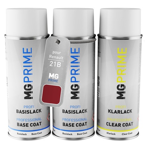 MG PRIME Peinture Voiture Bombe Aérosol Pour Renault 676 Noir Nacre/Perlmuttschwarz Metallic De Base De 400ml