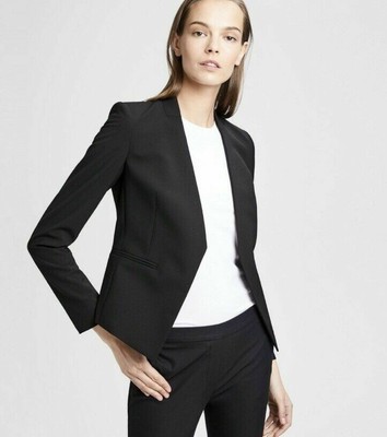 theory stretch wool open jacket