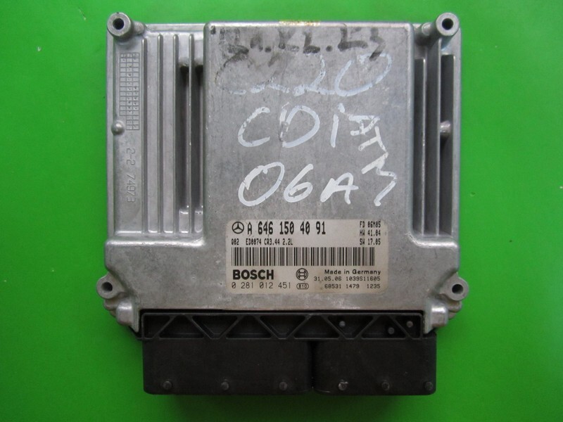 ECU Engine Control Unit Mercedes C 2.2CDI A6461504091 0281012451  