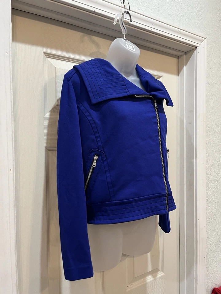 Worthington moto jacket - size small - blue - Image 4 of 4