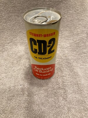 Vintage STEWART-WARNER CD-2 Oil Treatment Sealed Can- Display