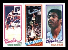 1980 Topps Basketball #110 Moncrief Shelton Silas NM/MT *e29