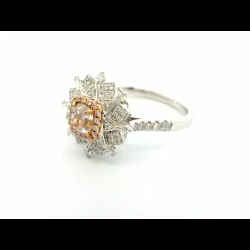 Gorgeous !! 0.50 Ct GIA Certified 18k White Gold Natural Light 