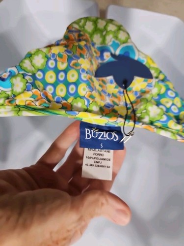 Bikini Badeanzug Strand Buzios Brasilien klein blau bunte Blumen Neu - Bild 7 von 8