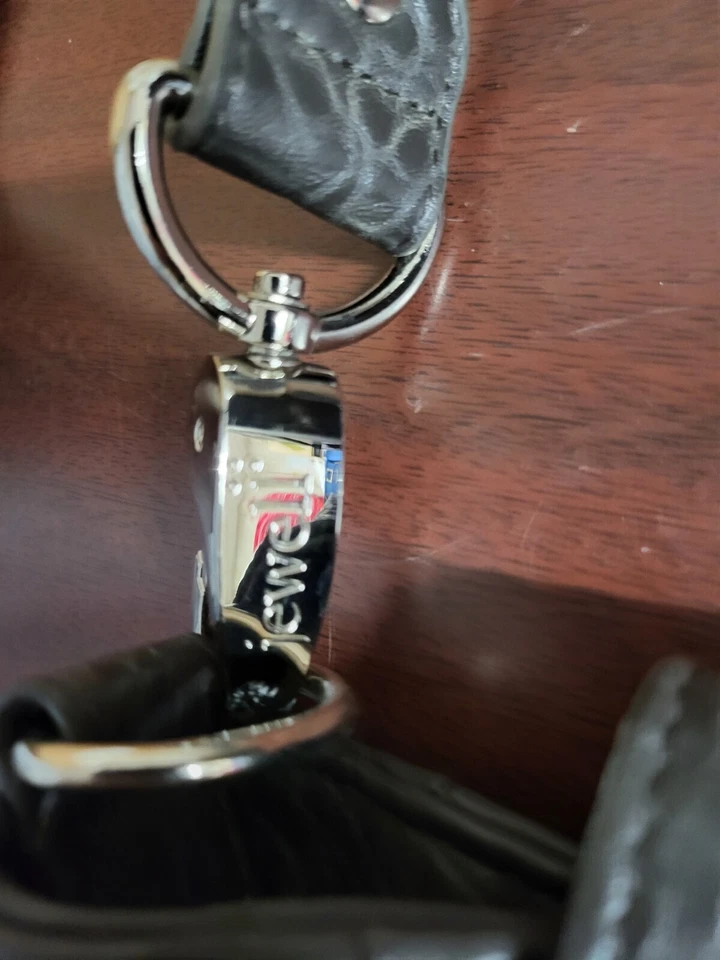 Bolso de hombro de cuero Thirty-One Jewell gris pizarra piedra 12w x 10H x 3"D Foto 2 de 4