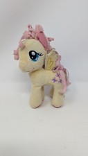 2012 Hasbro "My Little Pony" Fluttershy Light Yellow 6 inch Plush Pre Owned