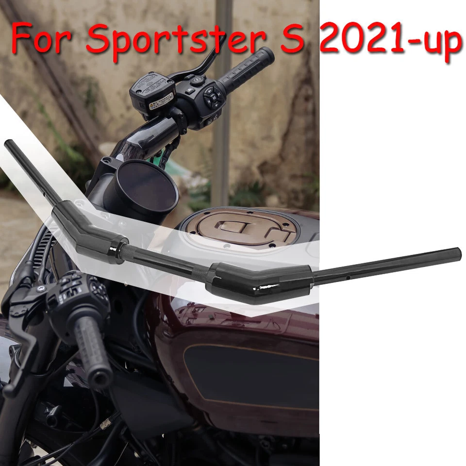 Black Handle Bar Motorcycle handlebars for Sportster S rh1250s harley davidson - Image 3 of 4