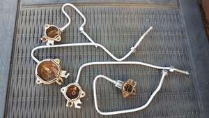 Bosch PCP615B90B Backofen Herd Kochfeld Ersatzteile - Gaskochfeld Teile x 4 mit Clips