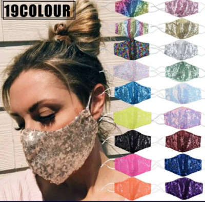 Face mask Adult Rhinestone face mask Sequin Bling Bridal Wedding Luxury masks